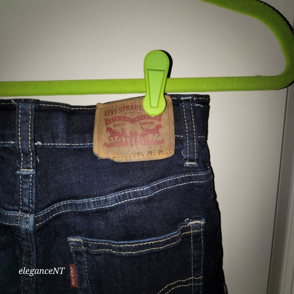 Levi Strauss & Co. 512 Sim Taper Blue Jeans Boys Youth Size: 12 reg - Picture 5 of 6